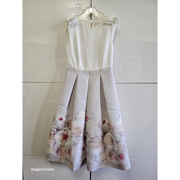 BNWT Ted Baker London Gilith Chelsea Bow Shoulder Dress - Picture 3 of 13